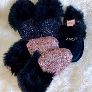 Victoria’s Secret 💖 Slippers with Fur & Glam